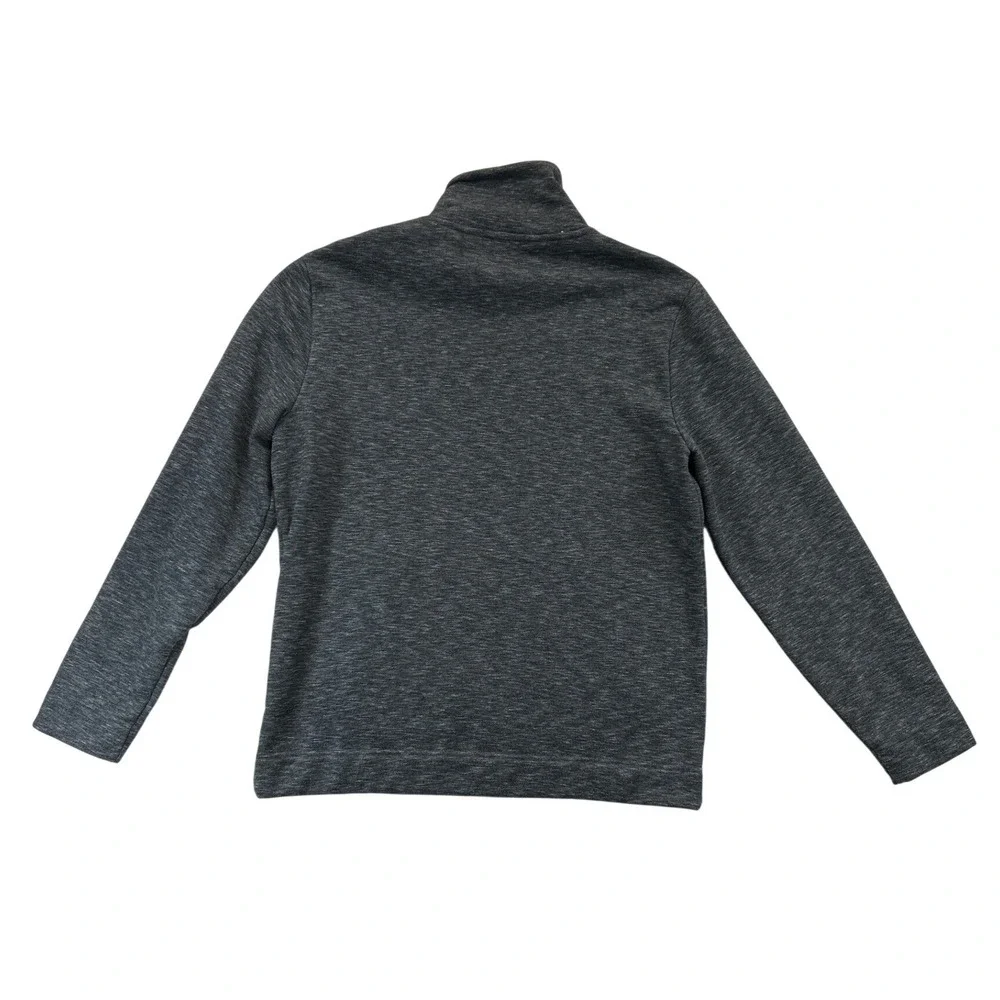 Banana Republic Pullover Mens M Gray Space Dye Funnel Neck‎ Mock Sweatshirt
